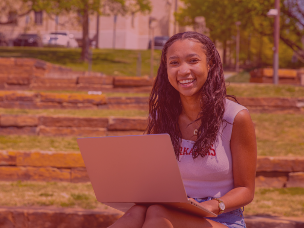 Student with Laptop